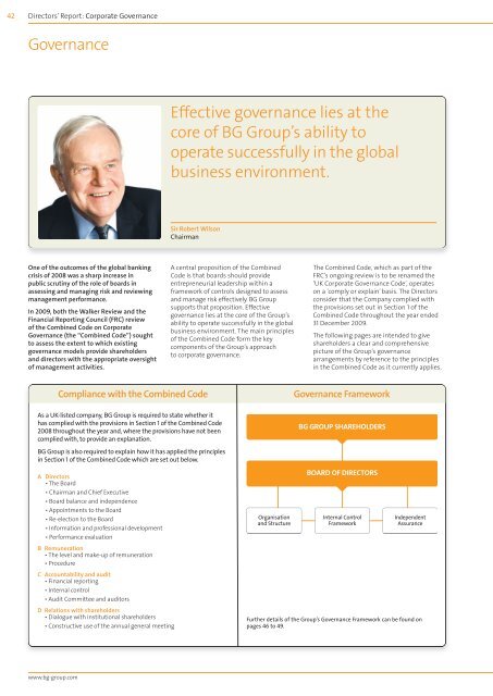 Annual Report and Accounts 2009 - BG Group