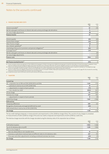 Annual Report and Accounts 2009 - BG Group