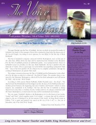 The Voice Of Moshiach, #38, Parshat Ha'azinu - Living With Moshiach