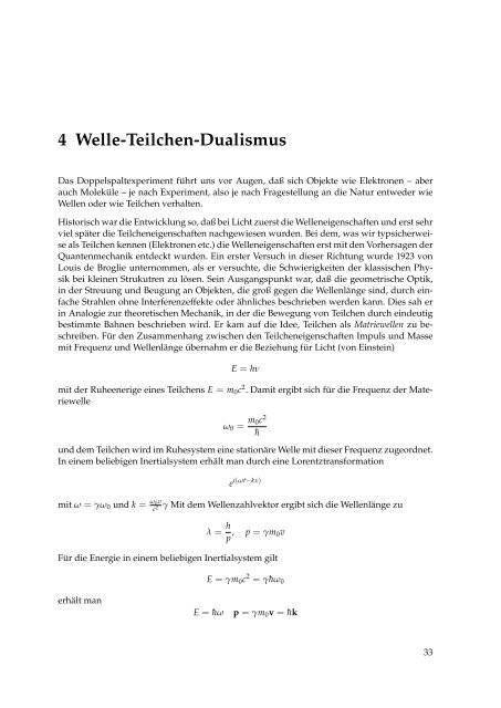 Gedankenexperimente in der Quantenmechanik