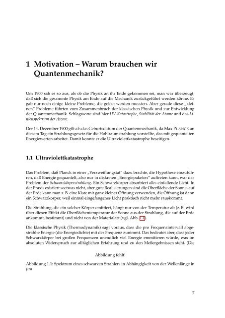 Gedankenexperimente in der Quantenmechanik