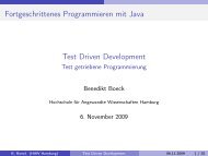 Test Driven Development - Test getriebene ... - HAW Hamburg