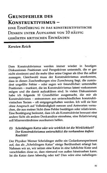 grundfehler des konstruktivismus- eine einfuhrung in das