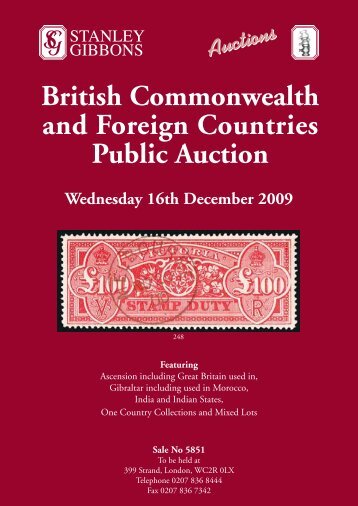 British Commonwealth and Foreign Countries Public Auction