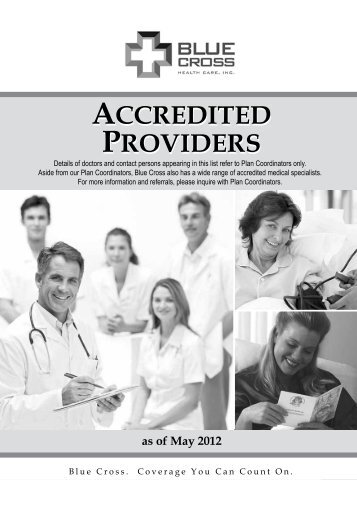 GEN Providers List_2012-05 (May)_Final.pdf - Blue Cross