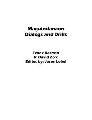 Maguindanaon Dialogs and Drills - Dunwoody Press