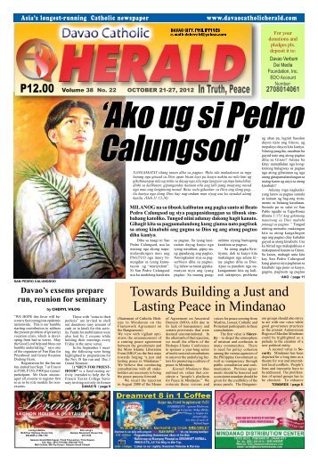 Towards Building a Just and Lasting Peace in Mindanao