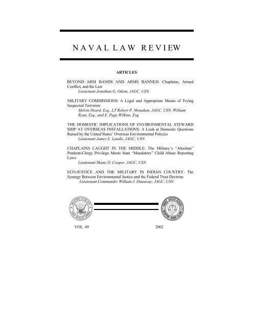 navallawrevi ew - U.S. Navy Judge Advocate General's Corps