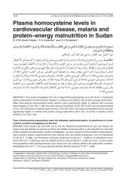 Plasma homocysteine levels in cardiovascular disease, malaria and ...