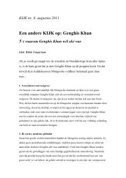 Een andere KIJK op: Genghis Khan - HiddeTangerman.nl