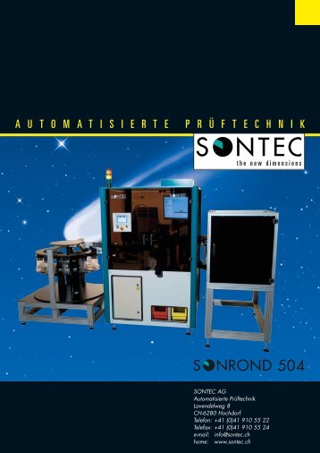 ROND 504 - SONTEC AG, Automation und Prüftechnik