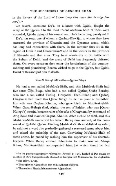 The Successors of Genghis Khan - Robert Bedrosian's Armenian ...