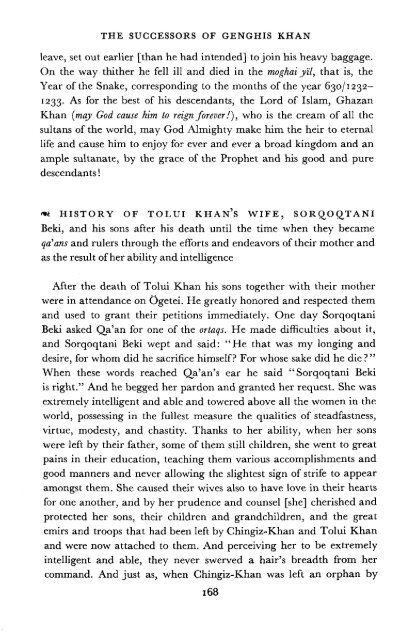 The Successors of Genghis Khan - Robert Bedrosian's Armenian ...