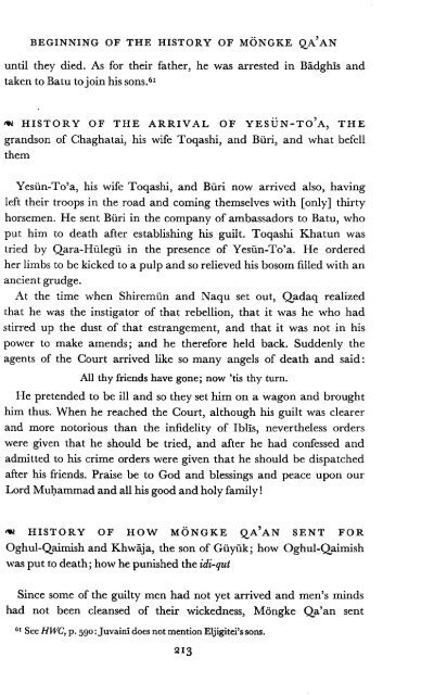 The Successors of Genghis Khan - Robert Bedrosian's Armenian ...