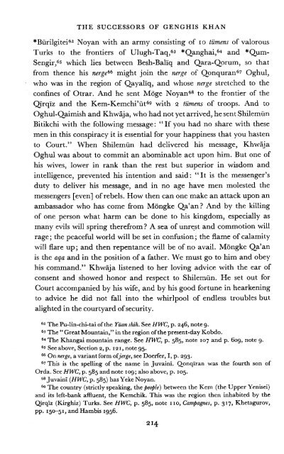 The Successors of Genghis Khan - Robert Bedrosian's Armenian ...