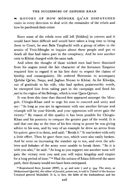 The Successors of Genghis Khan - Robert Bedrosian's Armenian ...