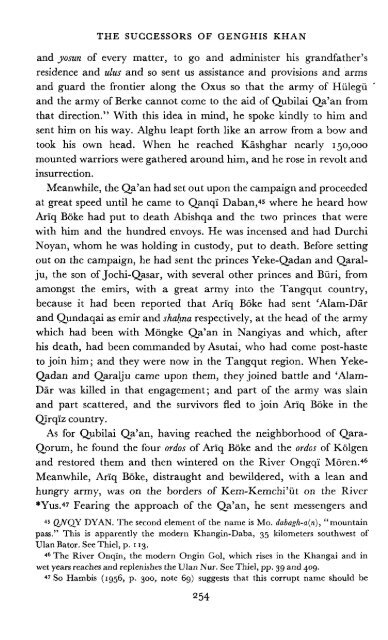 The Successors of Genghis Khan - Robert Bedrosian's Armenian ...