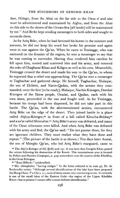 The Successors of Genghis Khan - Robert Bedrosian's Armenian ...