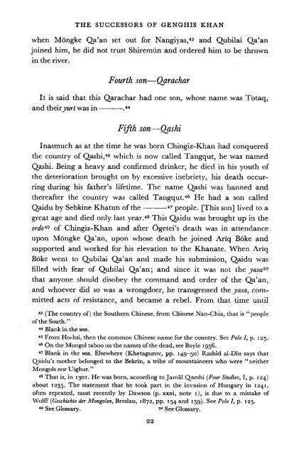 The Successors of Genghis Khan - Robert Bedrosian's Armenian ...