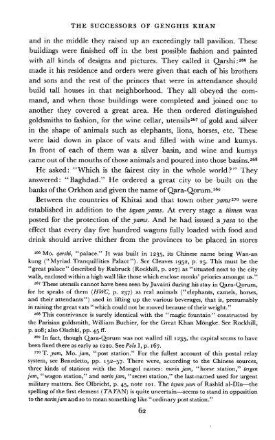 The Successors of Genghis Khan - Robert Bedrosian's Armenian ...