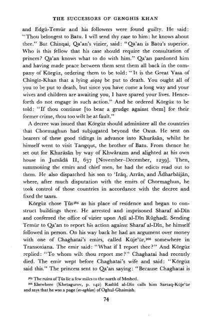 The Successors of Genghis Khan - Robert Bedrosian's Armenian ...