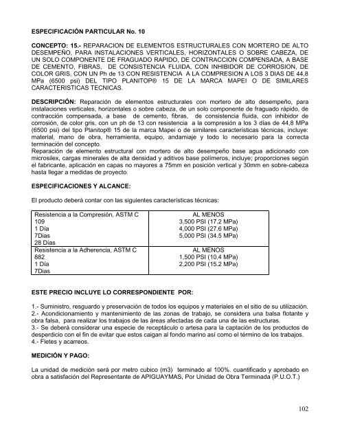 Rehabilitación y protección de trabes y pilotes - Puerto de Guaymas