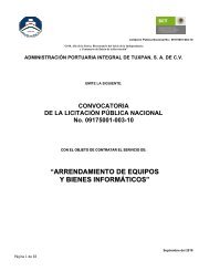 LA ADMINISTRACIN PORTUARIA INTEGRAL ... - Puerto de Tuxpan