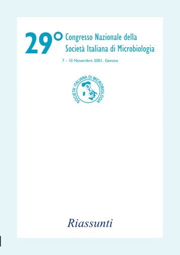 abs sim 29 genova.p65 - Società Italiana di Microbiologia