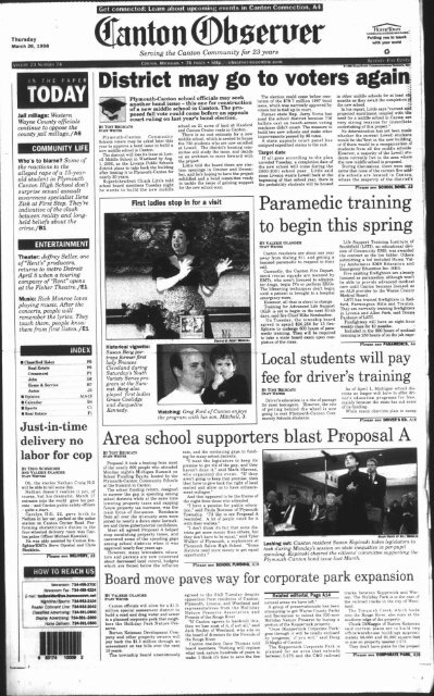Canton Observer for March 26, 1998 - Canton Public Library