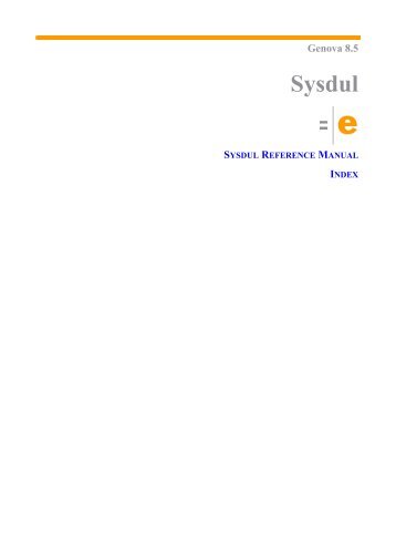 Sysdul Programming Language (for Genova 8) - Esito