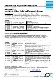 Spectroscopic Ellipsometry Workshop - L.O.T.-Oriel