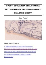 Sanità a Genova - Istituto Internazionale di Studi Liguri