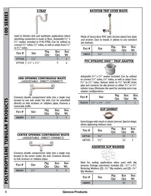 Plumbing Catalog (5.29 MB) - Genova Products
