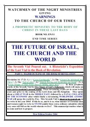 the future of israel, the church and the world - Watchmen of the Night ...