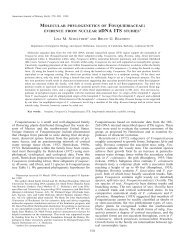 molecular phylogenetics of fouquieriaceae: evidence from nuclear ...