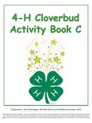 4-H Cloverbud Activity Book C - Taylor County - University of ...