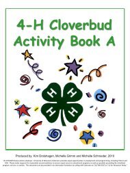 4-H Cloverbud Activity Book A - Taylor County - University of ...