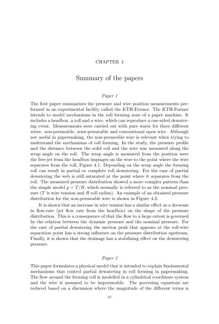 Fluid mechanics of fibre suspensions related to papermaking - DiVA