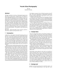 Fourier Slice Photography - Computer Graphics Laboratory ...