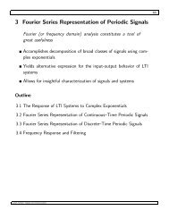 3 Fourier Series Representation of Periodic Signals