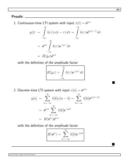 3 Fourier Series Representation of Periodic Signals