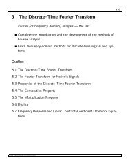 5 The Discrete–Time Fourier Transform