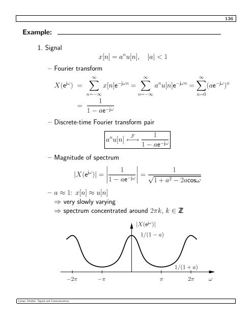 5 The Discrete–Time Fourier Transform