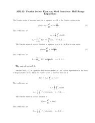 AB2.12: Fourier Series: Even and Odd Functions. Half-Range ...