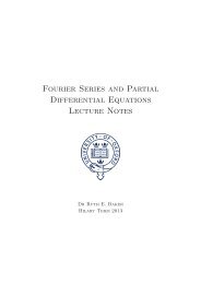 Fourier Series and Partial Differential Equations Lecture Notes