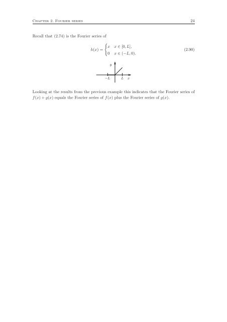 Fourier Series and Partial Differential Equations Lecture Notes