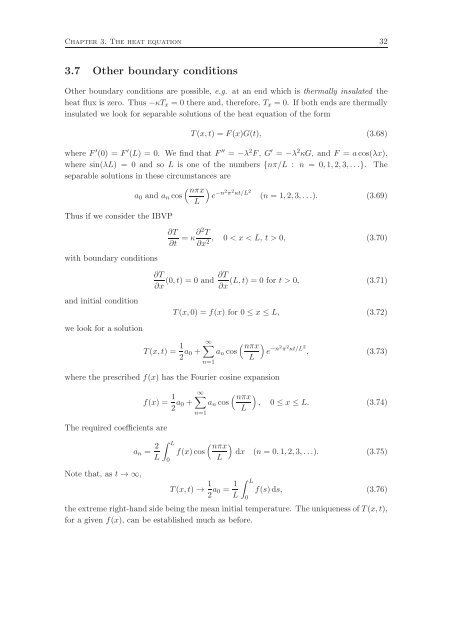 Fourier Series and Partial Differential Equations Lecture Notes