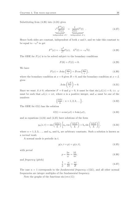 Fourier Series and Partial Differential Equations Lecture Notes