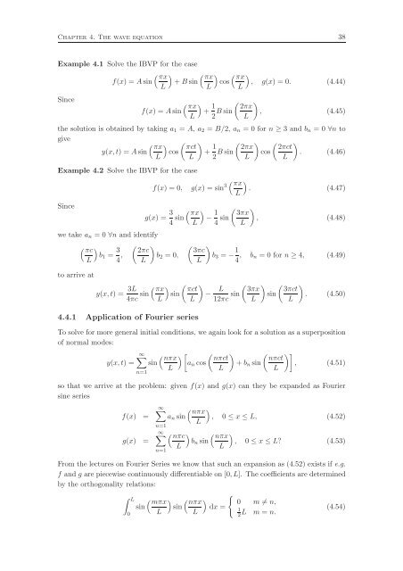 Fourier Series and Partial Differential Equations Lecture Notes