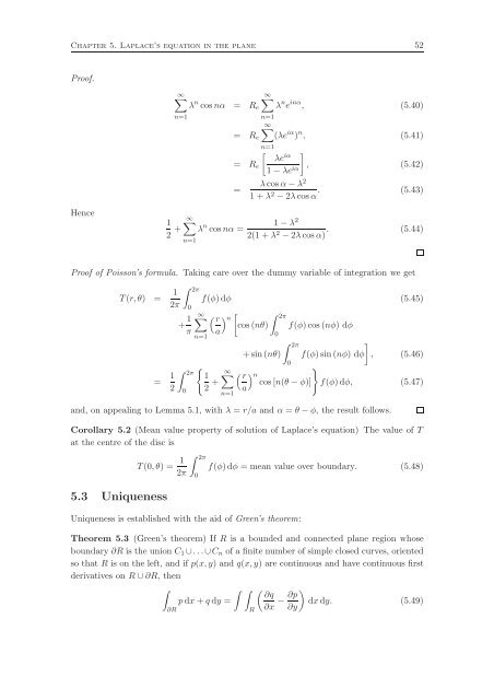 Fourier Series and Partial Differential Equations Lecture Notes